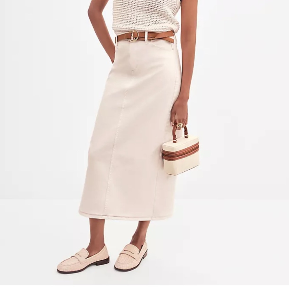 Ann Taylor Weekend Collection Denim Column Skirt - Picture 4 of 5